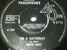 KEITH WEST on a saturday / kid was a killer*UK*PSYCH*45*LISTEN