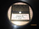 RARE AUSTRALIAN SINGLE SIDED EMBOSSED VOCALION PRIVATE RECORDING 78 RECORD
