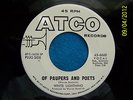 WHITE LIGHTNING ON ATCO RECORDS # 6660 OF PAUPERS AND POETS b/w WILLIAM