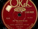 Rare - Louis Armstrong Hot Seven 78 rpm Jazz Record Okeh 8503 VV+