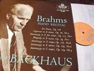 BACKHAUS : BRAHMS PIANO RECITAL LP 1957 DECCA LXT 5308 UK
