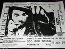 RARE 1989 GUN CLUB FLYER GOO GOO DOLLS JEFFERY PIERCE @ SPIRIT CLUB SD PUNK KBD