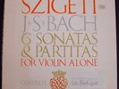 JOSEPH SZIGETI-BACH 6 SONATAS & PARTITAS-VANGUARD 3LP, EARLY MAROON LABEL