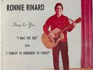 RONNIE RINARD I WAS THE ONE TEEN PICTURE SLEEVE COMET 45 listen