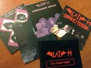 DEATH SS Cursed singles Box 4 7' ITA HORROR METAL TOP RARE 1st press red writing