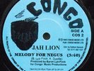 JAH LION Melody for Negus / Negus dub CONGO 1983 UK original jah shaka tune NM