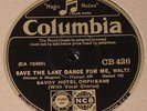 Savoy Hotel Orpheans Al Bowlly vocal Columbia CB 426 78 rpm
