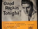 ELVIS PRESLEY,GOOD ROCKING TONIGHT EP,7EG8256 1957 FIRST PRESS RARE RECORD