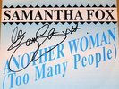 SAMANTHA FOX Another Woman 7 Vinyl 45 Rare Signed Autographed Sam German