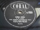 THE JOHNNY BURNETTE TRIO HONEY HUSH RARE 78 RPM RECORD