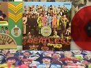 THE BEATLES / S.G.T. PEPPER MONO WITH INSERTS JAPAN IMPORT RED VINYL NEAR MINT