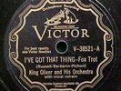 King Oliver and His Orchestra 78 rpm Jazz Record Victor 38521  E+