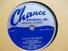EARLY Doo Wop 78 RPM FLAMINGOS on CHANCE  THAT'S MY DESIRE / HURRY HOME BABY