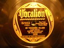 78 RPM-HENRY ALLEN-VOCALION 3098-ON TREASURE ISLAND-TAKE ME BACK TO MY BOOTS AND