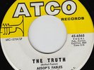 Aesop's Fables- The Truth - Killer Hammond Funk Garage Soul Dancer - 45 7 