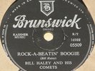 BILL HALEY & COMETS   ROCKIN-A-BEATIN' 78 RPM RECORD   ROCK 'N' ROLL ROCKABILLY