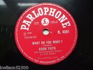 ADAM FAITH - WHAT DO YOU WANT ? - ORIG 1959 PARLOPHONE 78 - R 4591 - EX