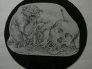 INTRUDER Uncut SHAPED PICTURE DISC RECORD 1988 Iron Works / AZRA RECORDS