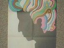 MILTON GLASER BOB DYLAN PSYCHEDELIC POSTER-33x22-BOB DYLANS GREATEST HITS LP-