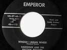 HARDROCK & RHYHTM ROCKERS Rockabilly 45rpm Whoo I Mean Whee bw We Three LISTEN