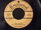 BUDDY HOLLY THE CRICKETS NOT FADE AWAY PROMO 45 OH BOY BRUNSWICK 9-55035