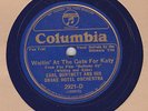 Columbia D Blue Wax 78 Earl Burtnett Drake Hotel ^ 2921-D Waitin' At The Gate