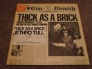 JETHRO TULL  Thick As a Brick  WHITE LABEL PROMO  1972 w/ Banded Cover Sticker