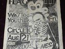 RARE 1981 BLACK FLAG FLYER WASTED YOUTH CIRCLE ONE @ CUCKOO'S NEST PUNK KBD