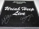 URIAH HEEP Live 1973 VINYL LP Mick Box Lee Kerslake Ken Hensley Autograph SIGNED