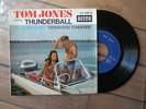 FRENCH EP OST JAMES BOND 007 THUNDERBALL TOM JONES DECCA RARE SLEEVE