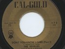 Rare R&B / Soul 45 - The Sevilles - Don't You Know I Care - Mint Minus