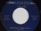 Funk Jazz 45 LIGHTMEN PLUS ONE Survival Song LIGHTIN HEAR NM