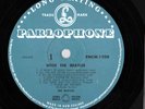 Beatles With The Beatles New Zealand HMV 2nd Press LP BLUE Labels Grey Cover