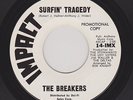'63 SURF R&R Vocals BREAKERS Surfin' Tragedy/Surf Bird IMPACT 14 M- DJ HEAR BOTH