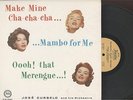 JOSE CURBELO AND HIS ORCHESTRA - MAKE MINE CHA CHA CHA - LATIN LP