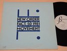 NEW ORDER LP MOVEMENT 1 1°STAMPA ORIG ITALY FACT BASE RECORD TOP NM   UNPLAYED