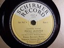 Faure Piano Quintet  In d opus 89 E.Boynet/ Gordon Quartet Schirmer set  # 9