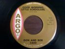 Northern / R&B Rocker   Don & Bob   Good morning little school girl  {Argo}