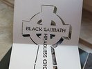 BLACK SABBATH LP + GIMMIX INSERT - HEADLESS CROSS /  CROSS INSERT IN VG