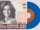 OLIVIA NEWTON JOHN EUROVISION 74 BELGIUM 7/PS BLUE VINYL LONG LIVE LOVE