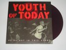 YOUTH OF TODAY We're Not In This Alone LP 1999 repress rare PURPLE vinyl sXe