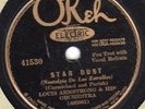 Okeh 41530 LOUIS ARMSTRONG  ORCH Stardust ( take 1 stamper 