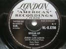 Jerry Lee Lewis Break Up 78 London HLS8700 NM 1958 10 inch 78rpm in near mint co