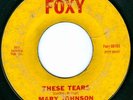 MARY JOHNSON These Tears NORTHERN SOUL R&B 45 on FOXY 001