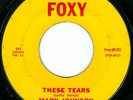 MARY JOHNSON These Tears R&B ROCKER 45 on FOXY 001