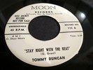 TOMMY DUNCAN-stay right with the beat/darling-RARE R&B DOOWOP-MOON 115 DJ COPY