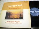 LYRITA LP George Lloyd Symphony No. 5 UK Stereo NM EMI TAS List Edward Downes