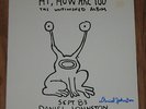 SIGNED Daniel Johnston VINYL LP HI, HOW ARE YOU