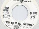 BOBBY SHEEN (BOBB B. SOXX) I MAY NOT BE WHAT YOU WANT  CLEAN WB WLP VG+  SOUL 45