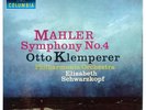 COLUMBIA SAX 2441 MAHLER, SYMPHONY NO 4, KLEMPERER, PHILHARMONIA ORCHESTRA